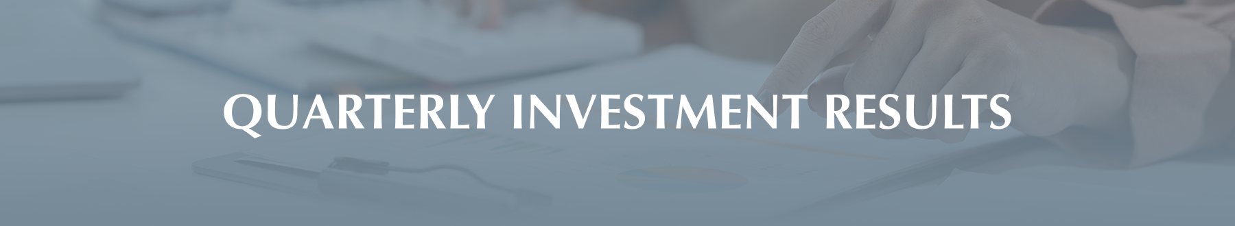quarterly investment results banner
