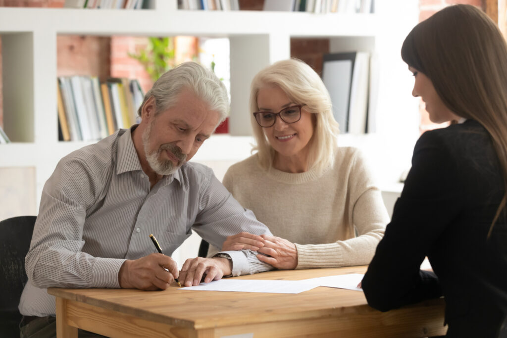 clients sign contract with family office advisor